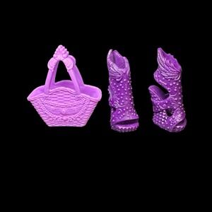 Raven Queen Enchanted Picnic Ever After High Shoes and Bag Replacements